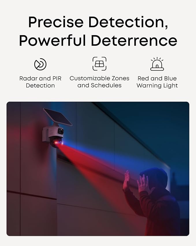 eufy Security eufyCam S4 2-Cam Kit, 4K Solar Camera Wireless Outdoor, Triple