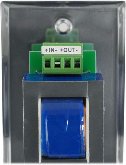 Rockville VOL70200 SS 200W 70V Wall Volume Control Zone Controller, Stainless