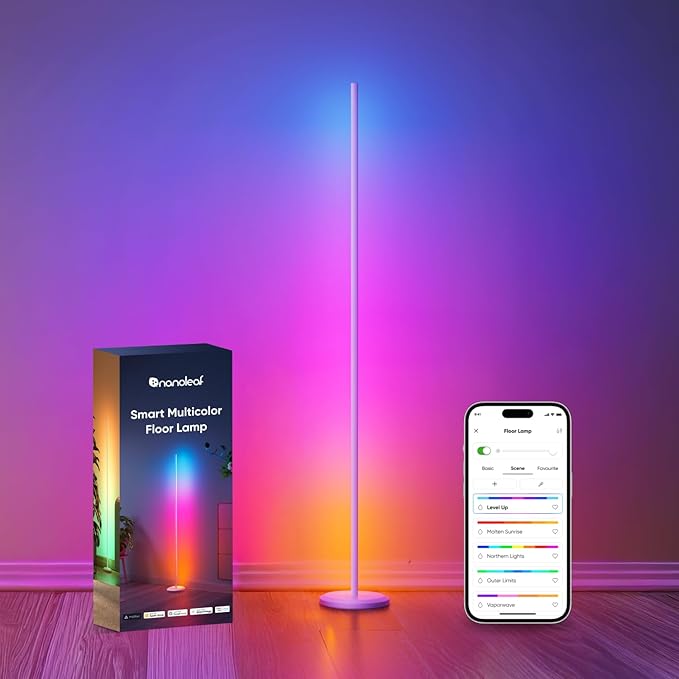 Nanoleaf Matter Smart Floor Lamp, LED Standing Lamps Work