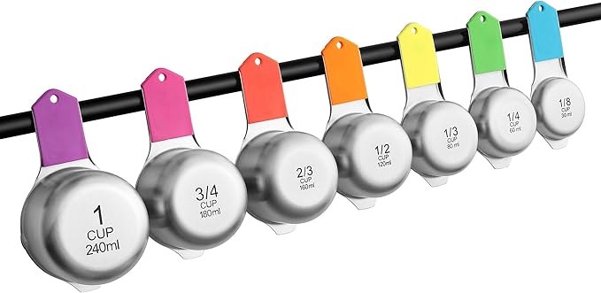Spring Chef Magnetic Stainless Steel Measuring Cups, Kitchen Tools