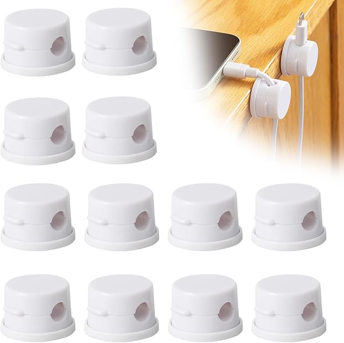 Cord Organizer Holder, Cable Management Cord Holder Organizer, Under Desk Cord