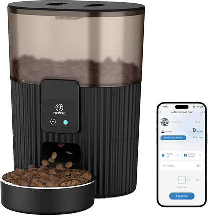 PAPIFEED Automatic Cat Feeder 3.5L/15 Cup ，WiFi Pet Feeder