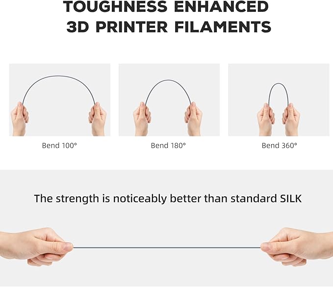 FLASHFORGE PLA Filament 1.75mm, 3D Printer Filament 1kg (2.2lbs) Spool, Dimensional Accuracy +/- 0.02mm, 3D Printing Filament Easy to Use and Fits for Most FDM 3D Printers (Grey)