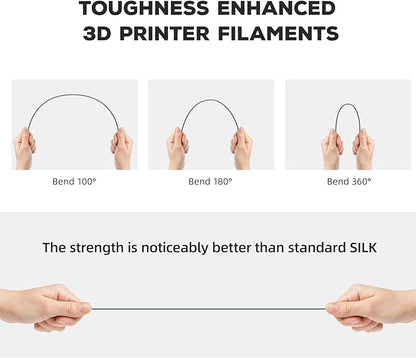 FLASHFORGE PLA Filament 1.75mm, 3D Printer Filament 1kg (2.2lbs) Spool, Dimensional Accuracy +/- 0.02mm, 3D Printing Filament Easy to Use and Fits for Most FDM 3D Printers (Grey)