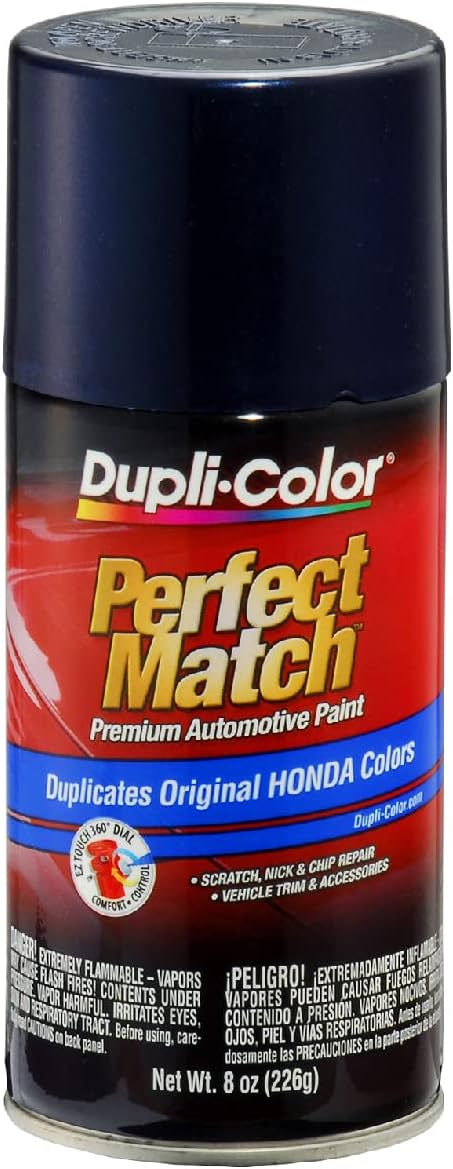 Dupli-Color EBHA09917 Perfect Match Automotive Spray Paint – Honda Royal Blue Pearl, B536P – 8 oz. Aerosol Can