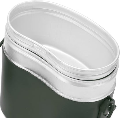 Military Mess Tin, Aluminium 180??Temperature Resistant Military Lunch Box Cookware Mess Kit Pots Pans Set for Outdoor Camping Hiking Picnic BBQ