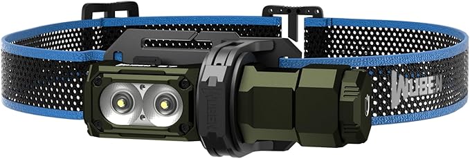 WUBEN Army Green Mini Flashlight Battery Extension Tube(Model: E7), for Outdoor/Indoor Activities Camping, Hiking, Fishing, Walking, etc.