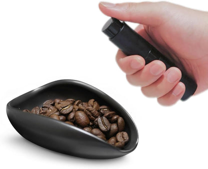 Coffee Bean Dosing Cup and Spray Bottle Set, Ceramic Single Dosing Tray