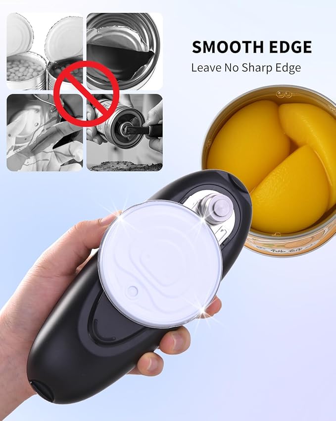 CIRCLE JOY Electric Can Opener, One-Touch Automatic Can Opening