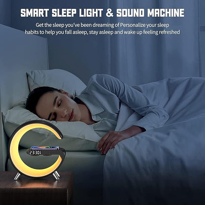 Smart LED Night Light, Wireless Charger, Phone Wireless Charging Dock, Table