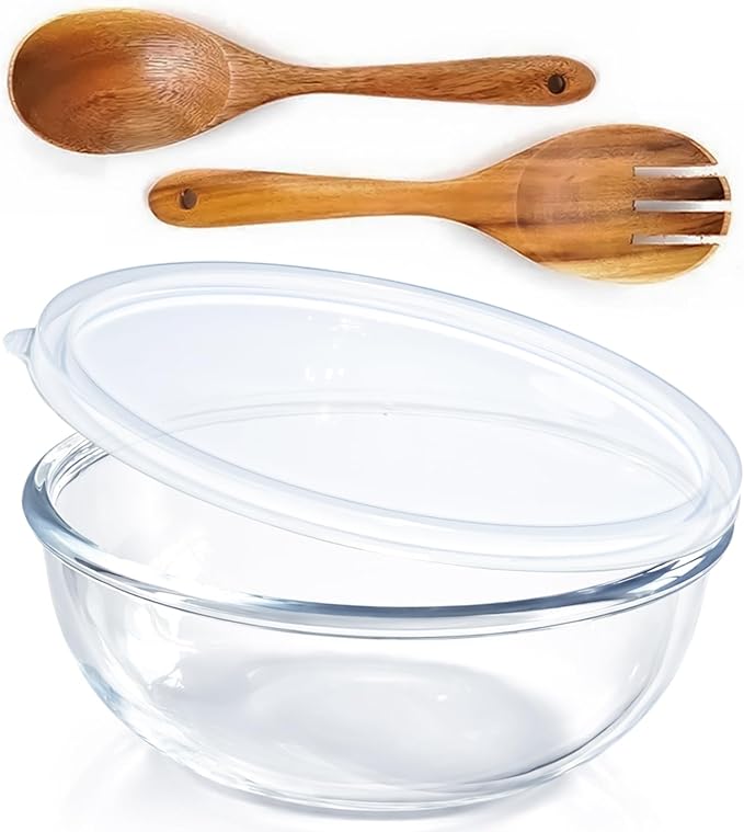 6.2Quart Large Glass Bowls