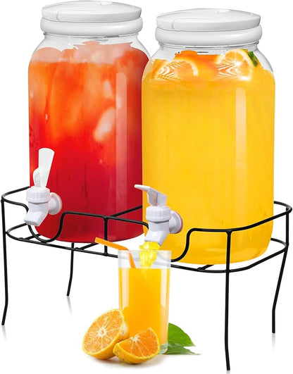 Tanlade 2 Pcs Plastic Drink Dispenser