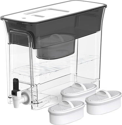 Waterdrop 35-Cup Slim Water Filter Dispenser, Large Capacity Water Filter