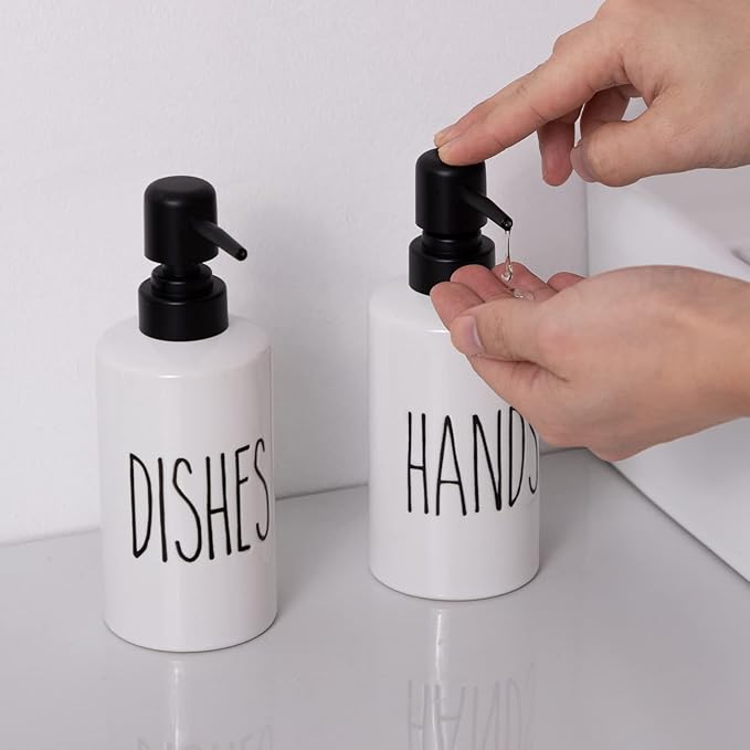 FE Hand Soap Dispenser, 10oz Ceramic Soap Dispenser