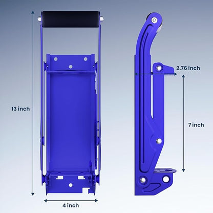 Kotto Can Crusher - Wall Mounted Can Crushers for Recycling - with Auto-Drop System -Built-in Bottle Opener-Crushes 8-16oz Cans-Includes Kitchen Storage Bag-Heavy Duty Can Crusher for Home Use-Blue