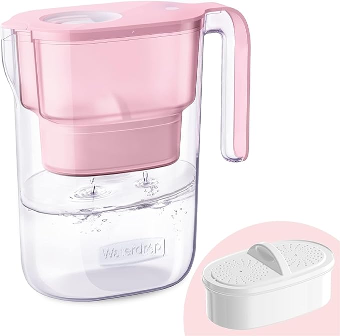 Waterdrop PT-05P Water Filter Pitcher, 7-Cup Capacity, NSF Certified, 5X Longer