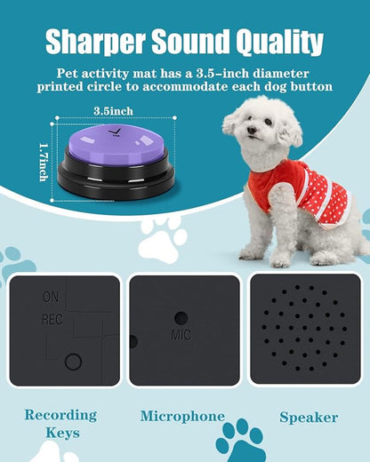 Dog Buttons for Communication, 30s Voice Recording Speaking Button Pet Speech