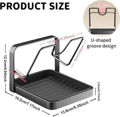 Kitchen Pot Lid Storage Rack, Stainless Steel Pot Lid Holder While Cooking