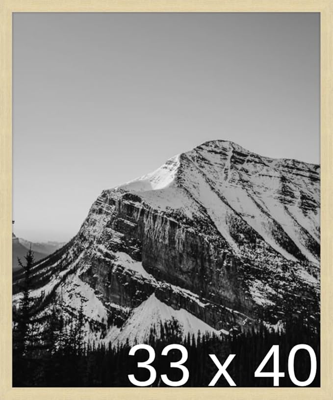 Frame It Easy 33 x 40 Wheat Wood Frame