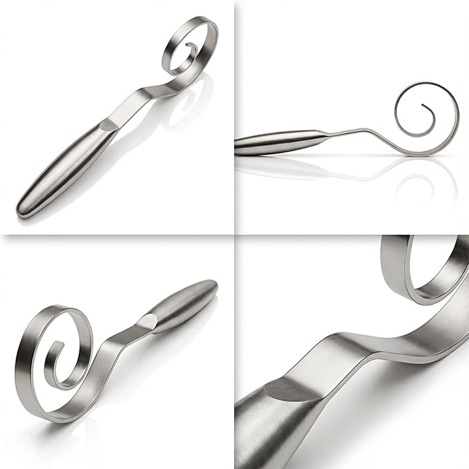 Maxjoy Danish Dough Whisk Stainless Steel Hook