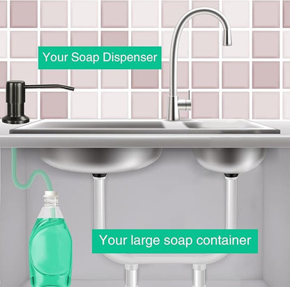 Soap Dispenser for Kitchen Sink, Built in Sink Soap Dispenser, Countertop Soap