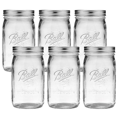 Ball Wide Mouth Glass Mason Jars