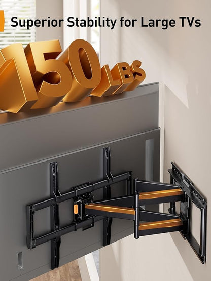 Perlegear UL-Listed Full Motion TV Wall Mount