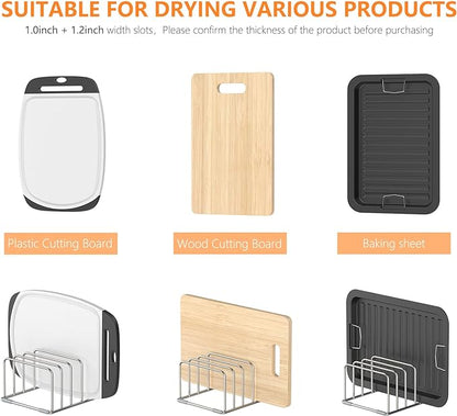 KORRTFID Cutting Board Holder Stand, Chopping Board Storage Rack, Cutting Board