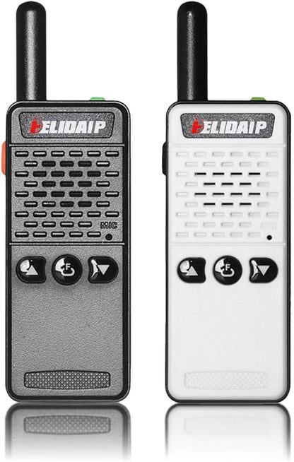 ELIDAIP T-M2 Ultra Mini Walkie Talkies, Rechargeable Two Way Radios Long Range