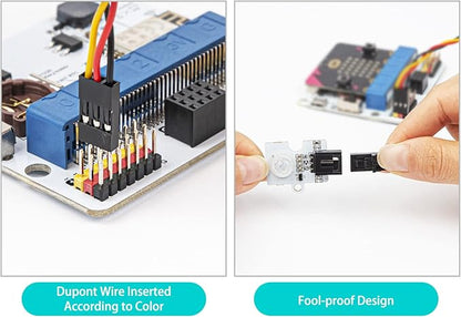 ELECFREAKS microbit Smart Agriculture Kit Micro:bit Sensor Starter Kit Octopus Series Sensor, DIY Programming STEM kit with Basic Coding Electronics Modules and Wiki Tutorial(Without Micro:bit)