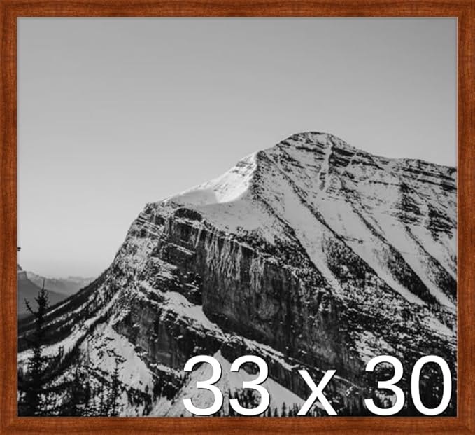Frame It Easy 33 x 30 Russet Wood Frame
