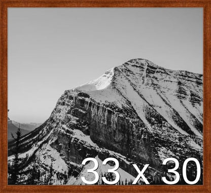 Frame It Easy 33 x 30 Russet Wood Frame
