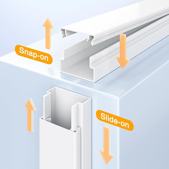 Delamu TV Cord Hider, 315in Wire Covers