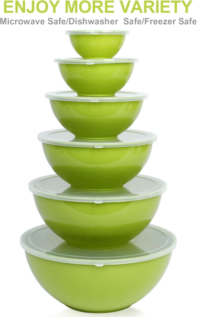 BoxedHome BPA Free Plastic Round Mixing Bowl