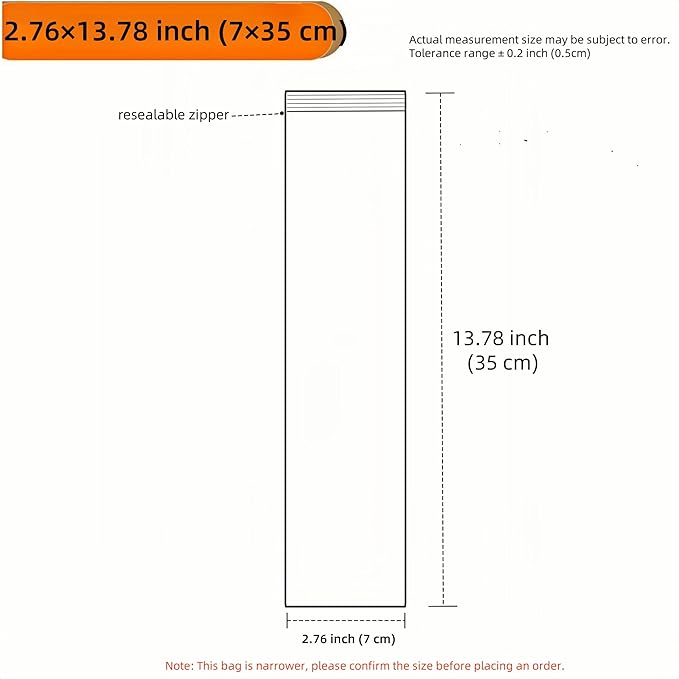 PABCK 100 Pieces Black Reclosable Zip Bags 5.1mil Thickness Poly Plastic Packaging Resealable Zipper Lock Closure Bag for Storage (2.8x13.8 inch)
