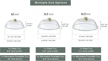 OEC Lighter Weight Tempered Glass Microwave Splatter Cover