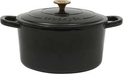 Crock Pot Artisan 7-Quart Round Cast Iron Dutch Oven