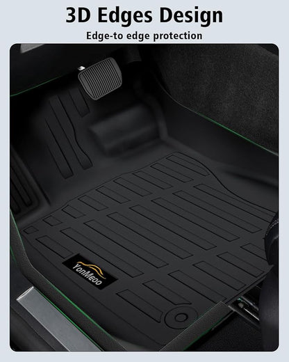 Floor Mats Custom for Subaru Outback 2026 All Weather TPE Rubber Protection 1st and 2nd Row Anti-Slip Floor Liners for Outback 2026 Accessories, Black
