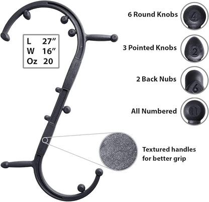 Body Back Buddy Elite – USA Made – Trigger Point Massage Tool, Shoulder Neck