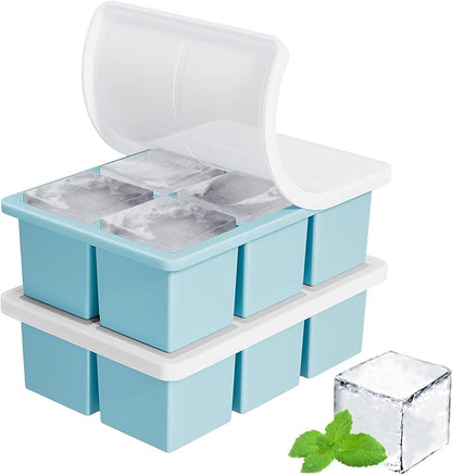 Large Ice Cube Tray for Whiskey: FDDBI Silicone Ice Cube Trays