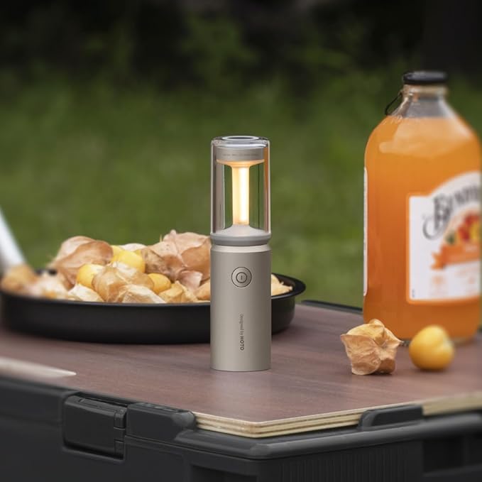 HOTO Outdoor Camping Flashlight Rechargeable, 3-in1 Camping Lantern 3100mAh, IP66 Water Resistant Camping Lamp Tent Lights with Hook, LED Flashlight for Camping, Outdoor, Emergency