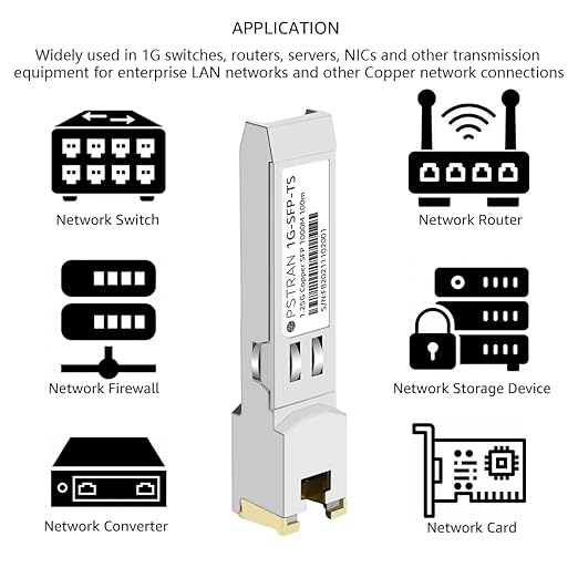OPSTRAN 10/100/1000BASE-T SFP RJ45 Copper Transceiver Module Compatible