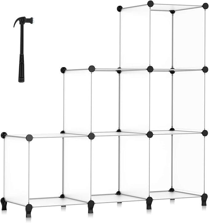 HOMIDEC 6-Cube Storage Organizer, Closet Organizer Storage Shelf Bookcase