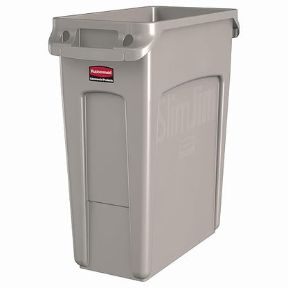 Rubbermaid Commercial Products SLIM JIM Plastic Rectangular Trash/Garbage