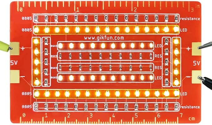 Gikfun Soldering Practice Kit SMD SMT Welding Skill Training Board DIY for School Learning Project GK1023