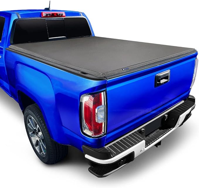 Tyger Auto T3 Soft Tri-Fold Truck Bed Tonneau Cover Compatible with 2004-2012 Chevy Colorado / GMC Canyon; 2006-2008 Isuzu I350 | Fleetside 5'1" Bed (61") | TG-BC3C1001