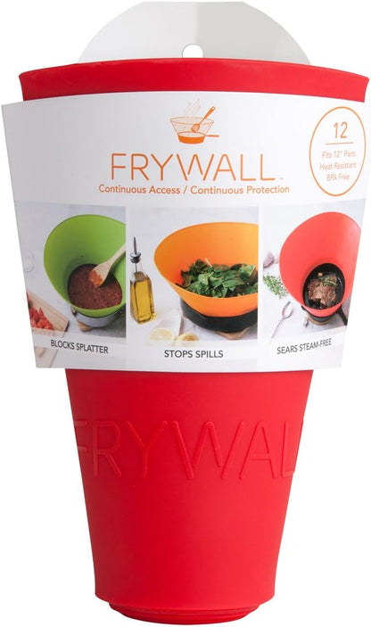 Frywall 12 - Red - Splatter Guard, as Seen on Shark Tank