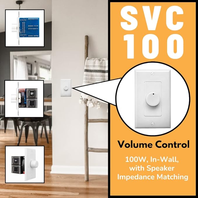 OSD Audio 100W in Wall Volume Control Impedance Matching