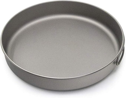 Lixada Ultralight Titanium Frypan Outdoor Camping Hiking Picnic Cooking Frying Pan 750/1000ML with/Without Handle
