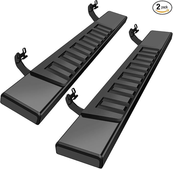 6 Inche Running Boards Compatible with 2004-2014 Ford F150 Regular Cab, Carbon Steel Truck Side Step Nerf Bars Black Regular/Standard/Single Cab